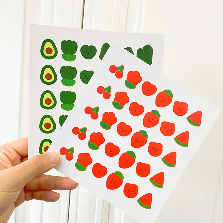 Наклейка SIXONE Ins с мультяшными цветными фруктами декоративная наклейка корейский