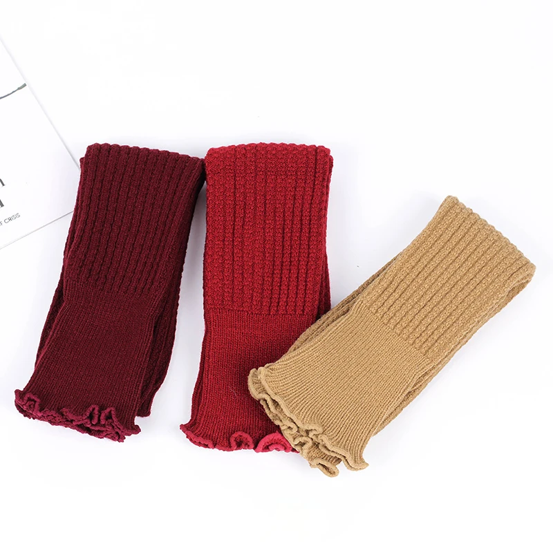 

Women's Leg Warmer Knitted Foot Cover Warming Boot Toppers Boot Stockings Over Knee Socks Loose Candy Color Warm Keeper Winter