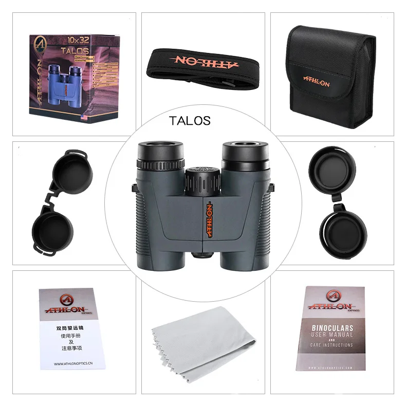 Athlon Talos 8x42 бинокль высокой четкости аргон заполненная водонепроницаемая крыша