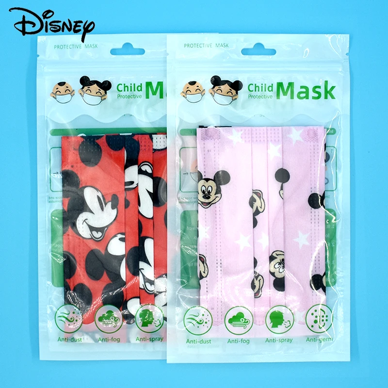 Одноразовая маска для девочек защитный чехол лица с героями мультфильмов Диснея