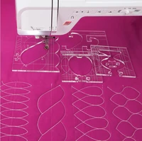 new ruler border sampler template set for sewing machine can create beautiful borders 1 set 4pcs rl 04w