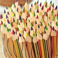 10pcslot diy cute wooden colored pencil wood rainbow color pencil for kid school graffiti drawing painting