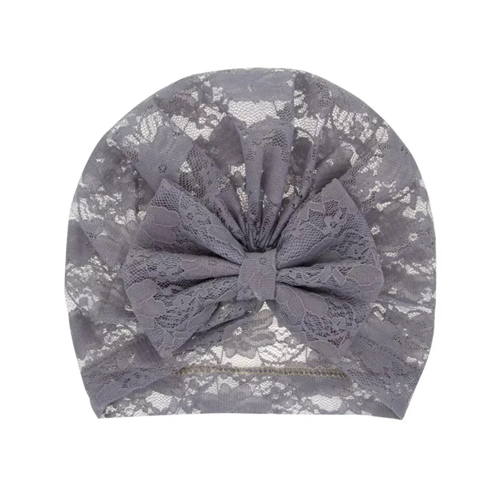 1 Piece Fashion Bow Baby Hat Lace Breathable Autumn Winter Thin Cap Photography Props | Детская одежда и обувь