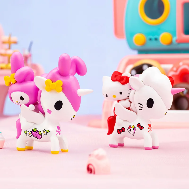Figuras de acci&oacute;n de Anime Tokidoki, Caja Ciega Original de unicornio, Serie de amigos de H-K, figuras de acci&oacute;n de juguete, modelo de Caja Ciega, regalos de cumplea&ntilde;os-1