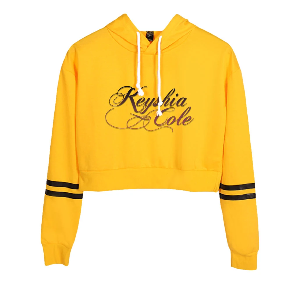 

Keyshia Cole Hoodie Female Long Sleeve Navel Cropped Hoodie Women's Pullover Casual Streetwear American Singer Fashion Clothes
