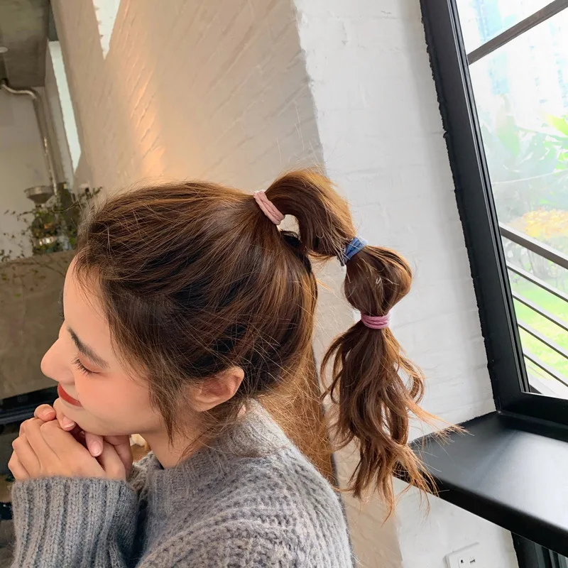 Женская однотонная резинка для волос ярких цветов| |