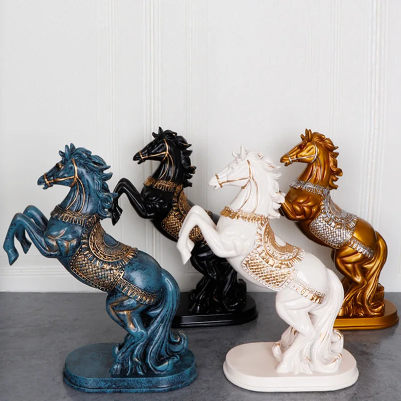 

Horse Statue Decoration Home Decoration Resin Crafts Desk TV Cabinet Accessories Creative Animal Statue Exquisite Gifts