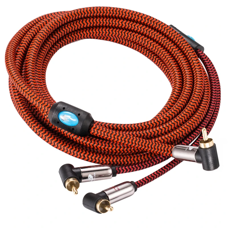 Hi Fi RCA сплиттер Y образный кабель для усилителя сабвуфера декодер звуковая