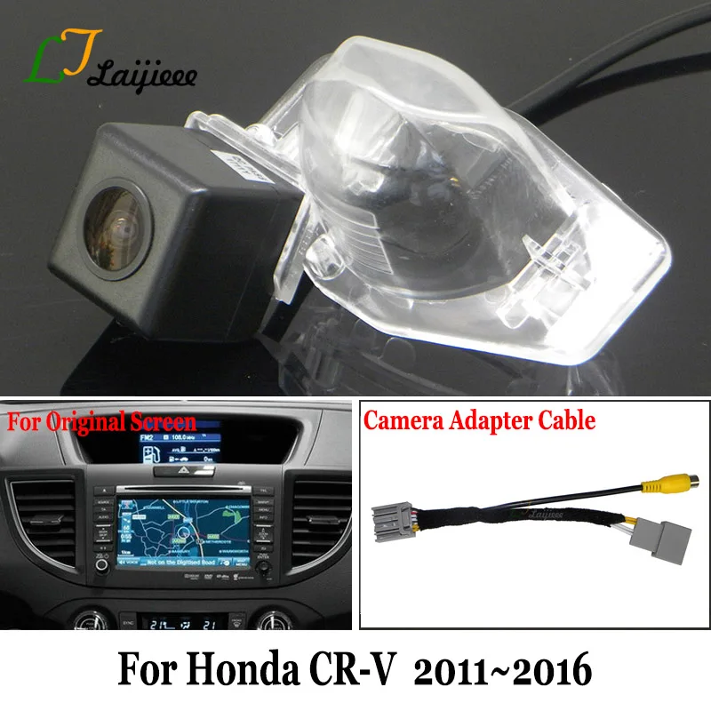 Обратная камера и адаптер кабель для Honda CR V CRV RM 2011 ~ 2015 2016 OEM дисплей приложение