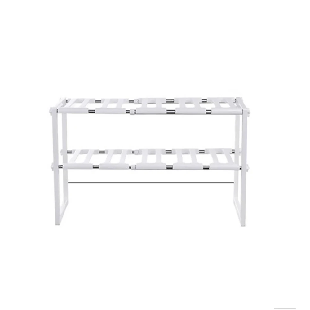 

Environmentally Friendly Stainless Steel Shrinkable Sink Lower Shelf Multilayer Storage Rack Retractable Storage
