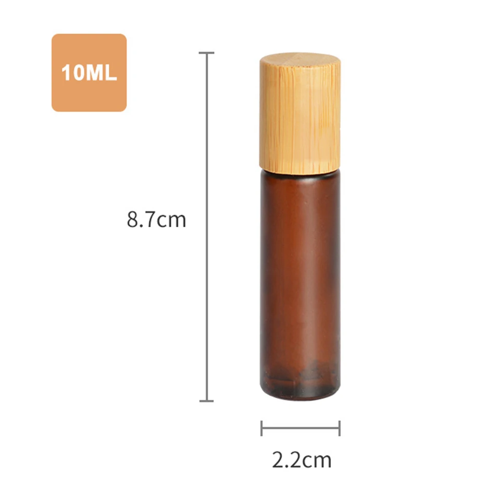 Масло рулон бутылки Стекло Эфирное коричневый прозрачный контейнер Матовая