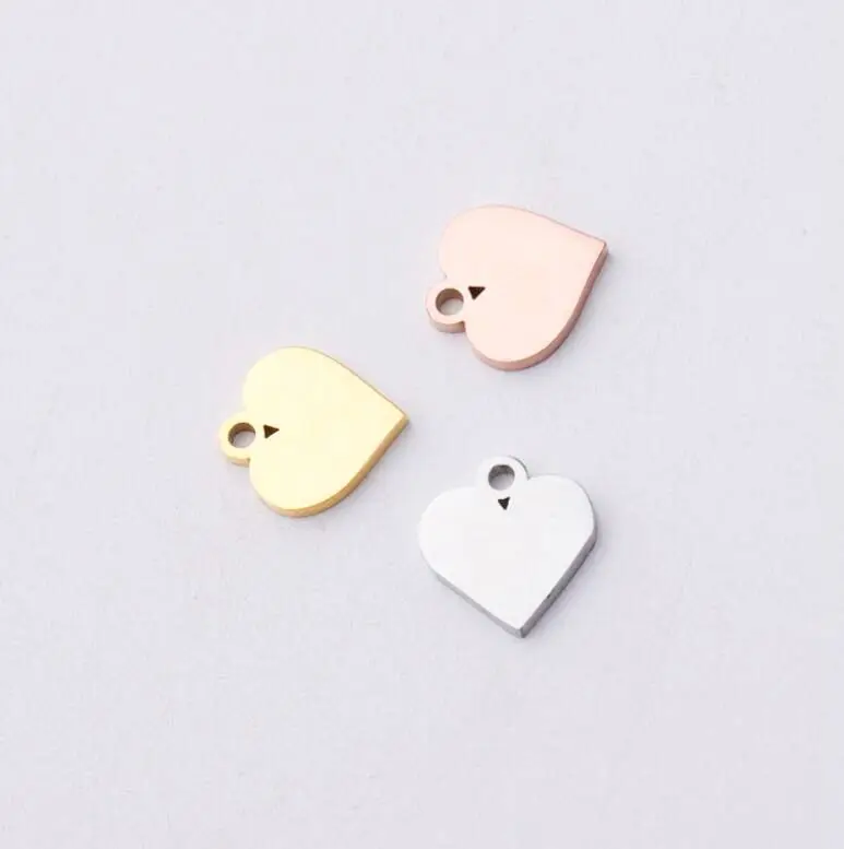 10 шт. зеркальная полированная нержавеющая сталь золотого цвета изготовленная с