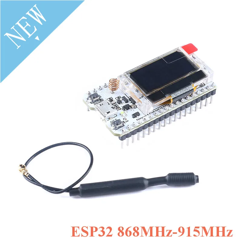 2 шт. Новый 868 МГц-915 МГц SX1276 ESP32 LoRa 0 96 дюйма синий OLED дисплей WIFI комплект Lora 32 V2