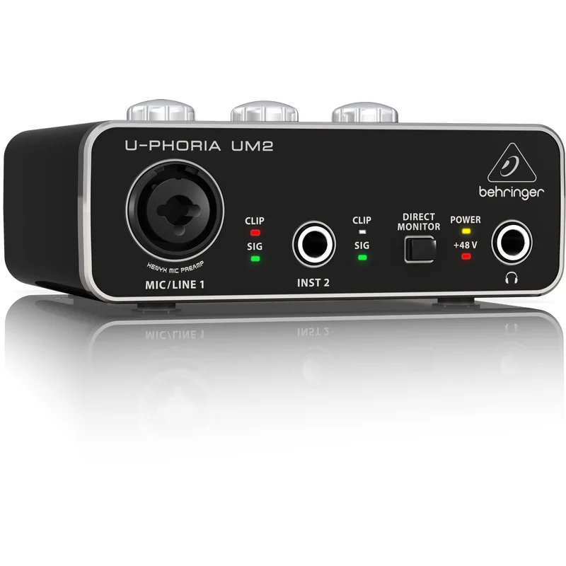 Внешняя звуковая карта BEHRINGER UM2 для гитары Специальный аудио интерфейс интернет