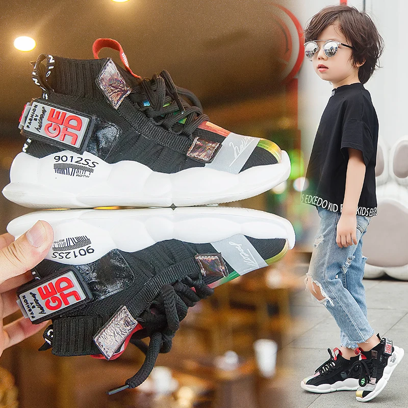 BOUSSAC/Новая модная детская обувь для мальчиков и девочек дышащие детские