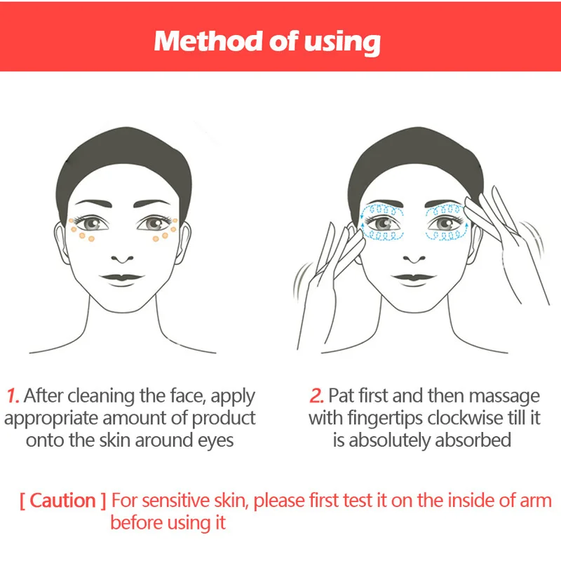 VIBRANT GLAMOUR Peptides Collagen Eye Cream Hyaluronic Acid Anti Aging Wrinkle Essence for Dark Circles Puffiness DROP SHIP| |