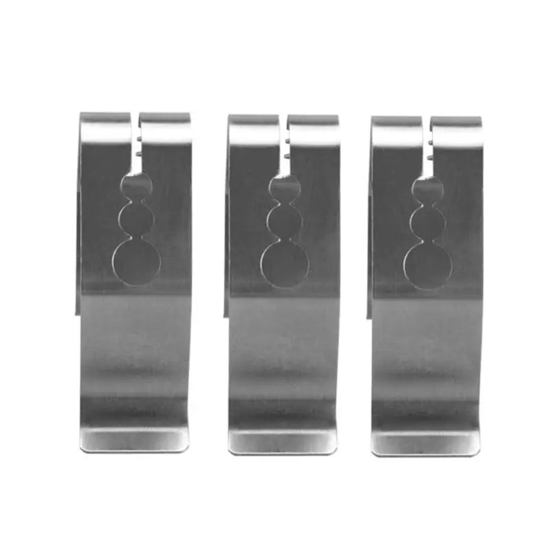 

Stainless Steel Thermometer Clips for BBQ Food Cooking Thermometer Holder 3holes D0AD