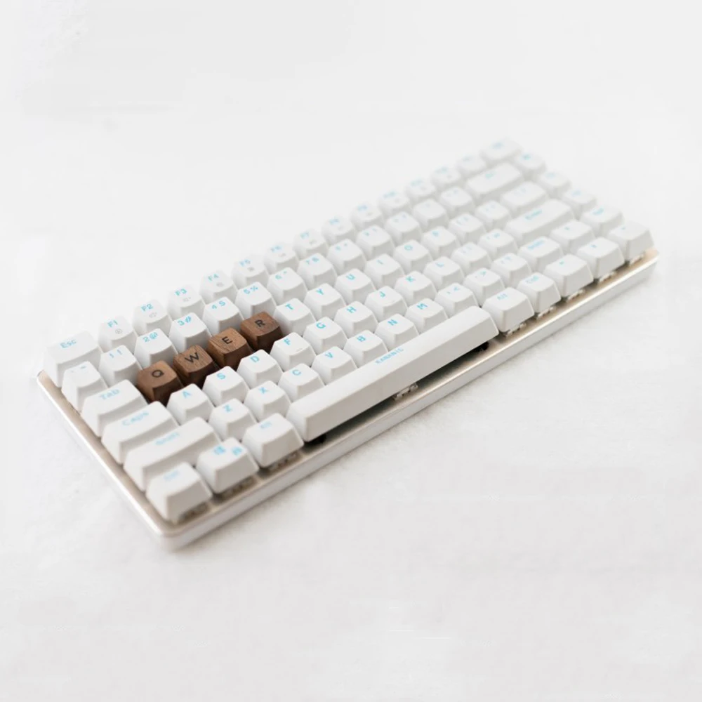 Колпачки для ключей из массива черного ореха с подсветкой механической