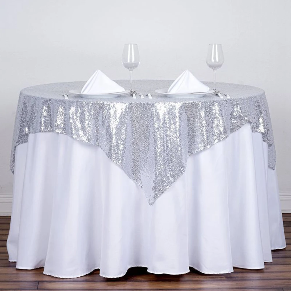 Рождественское украшение скатерть украшенная пайетками настольная дорожка