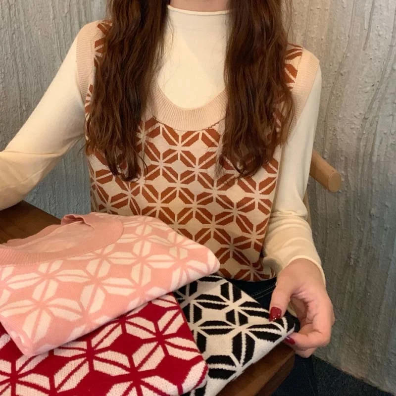 

Свитер женский осенний трикотажный, теплый, однотонный