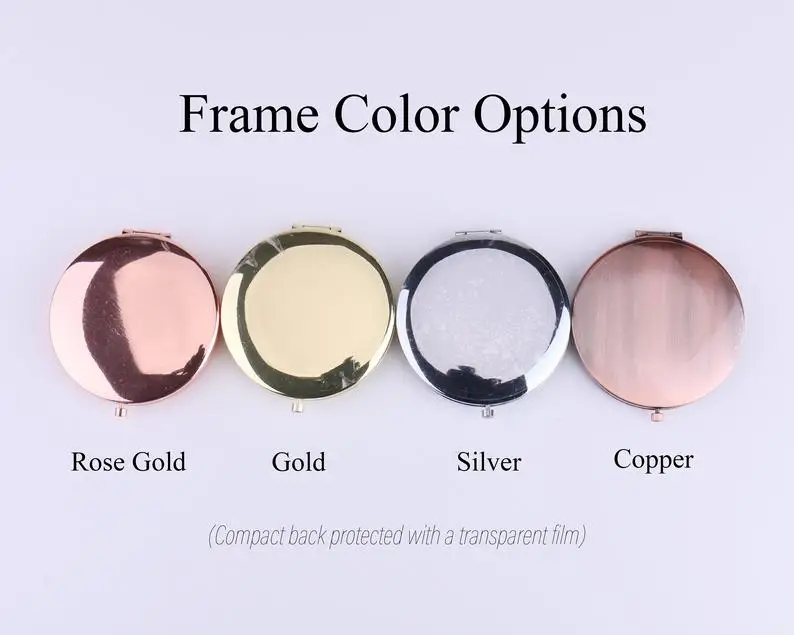 Bulk Bridesmaid Gifts - 5x Personalized Initial Compact Mirror Names Monogram Letter Alphabet Hen Bachelorette Party | Дом и сад