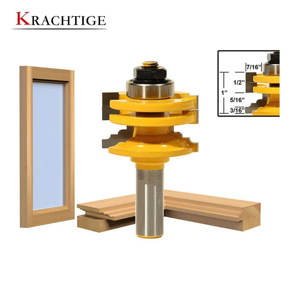 

Krachtige Classical Ogee Glass Door Router Bit - 1/2 inch Shank