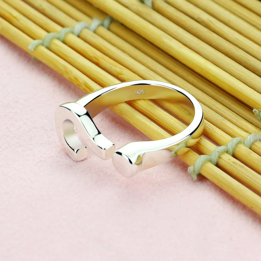 Новое Женское кольцо из стерлингового серебра 925 пробы простое в стиле Question mark