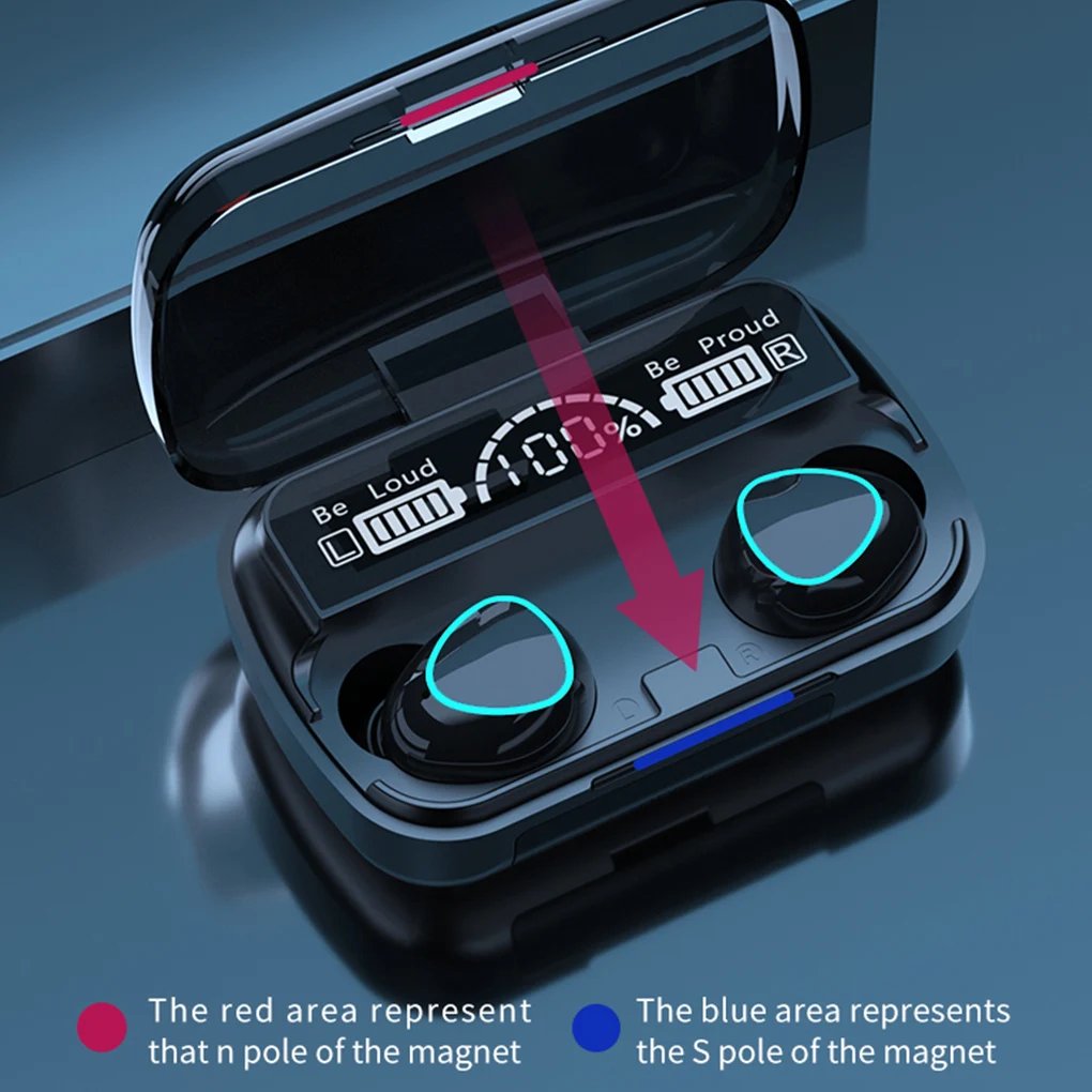 M10 TWS Wireless Headphones Touch Control Bluetooth 5.1 Earphones Headset Waterproof 9D Hifi Quality Earbuds Bluethooth | Электроника