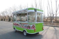 kitchen cooking mobile food truck dining car ice cream food vending cart electric food vehicle
