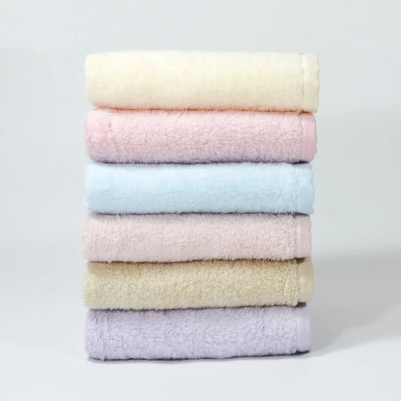 

2pcs Cotton Children's Towel Baby Soft Face Wash Towel Strong Absorbent Towel Washcloth Square Towel Home Cleaning Face For Baby