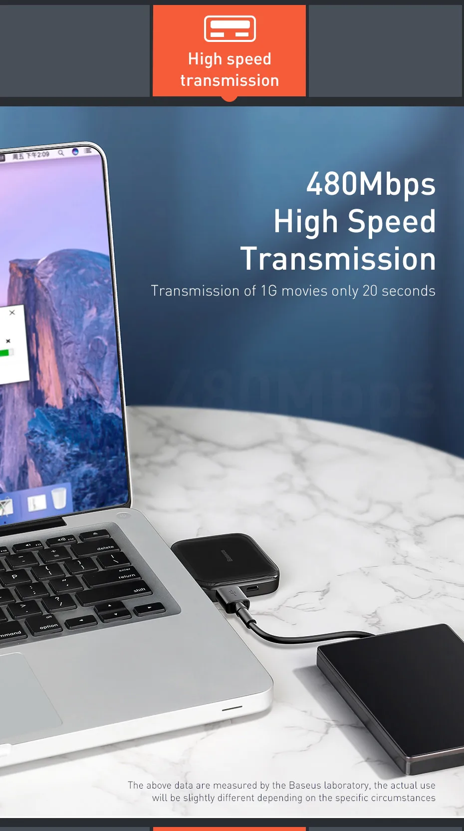 Baseus 4 порта Высокоскоростной usb-хаб несколько для настольного компьютера USB 2,0 сплиттер ноутбук адаптер портативный мульти usb-порт для док-станции Hab