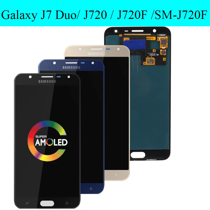 Оригинальный 5 ''ЖК дисплей для samsung Galaxy J7 Duos 2018 J720 ЖК сенсорный экран