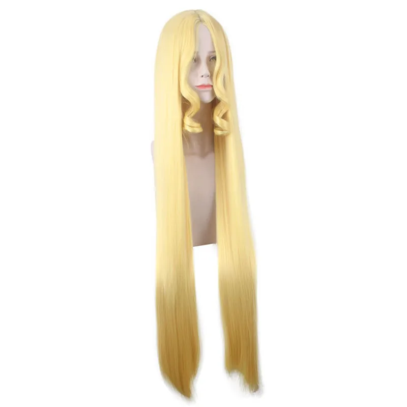 Fate Grand Order Ibaraki Douji Косплей парики FGO желтый длинный прямой парик термостойкие