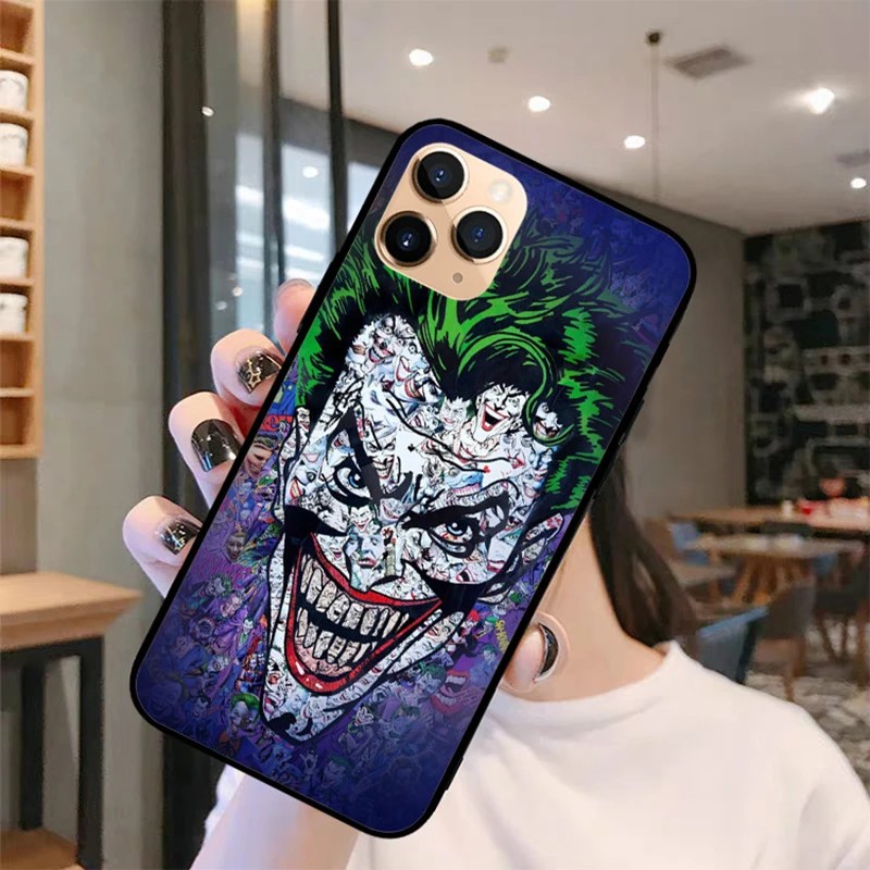 

2019 film Joker Joaquin Phoenix soft Black silicone cover phone case for iPhone 12 11 Pro XS Max XR X 8 8Plus 7 7Plus 6 6S Plus