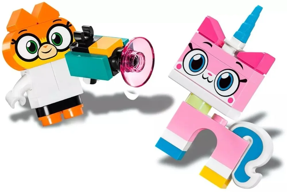 Большой фильм 2 мультфильм uniskitty Кот Unikingdom Творческий замок Коробка фигурки строительные блоки комплекты кирпичей игрушки Совместимые друзья 41455
