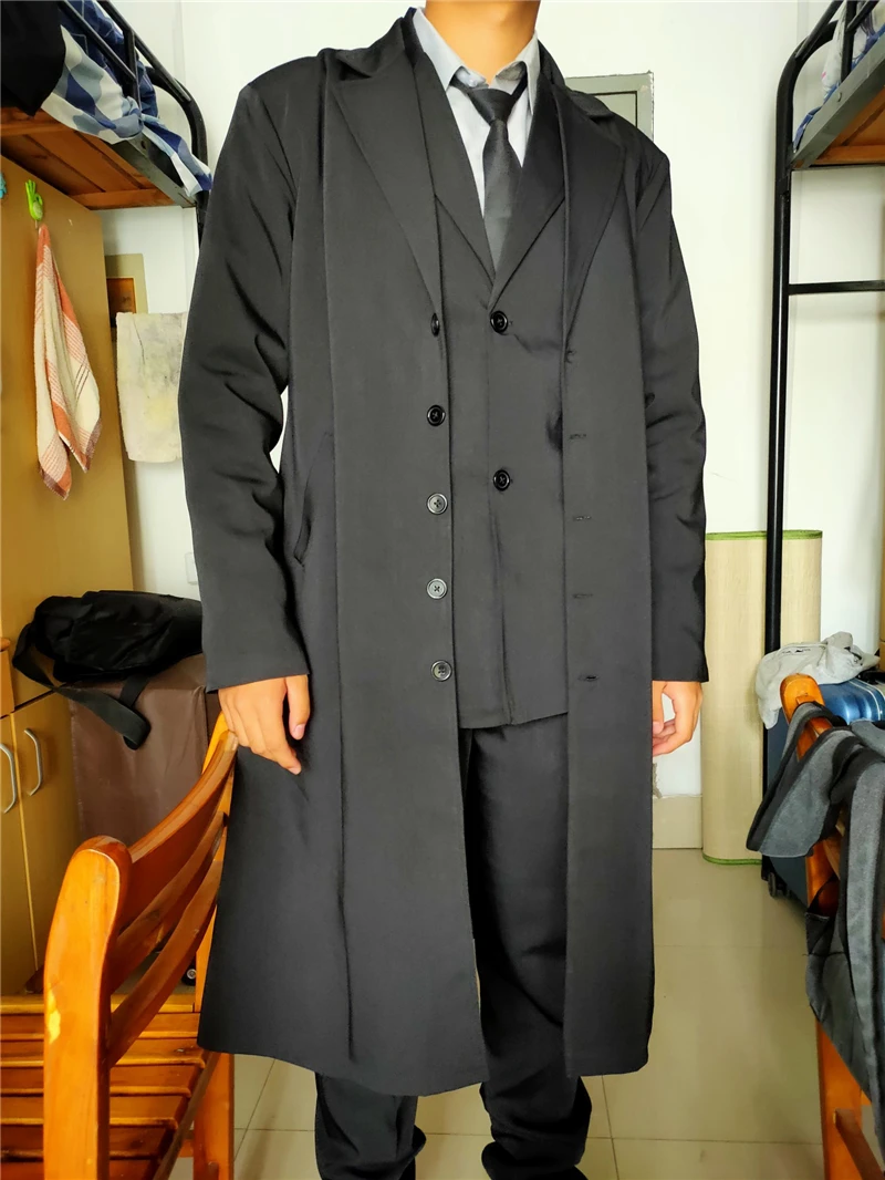 Аниме Fate Zero Emiya Kiritsugu косплей костюм черная униформа наряд вечерние костюмы на