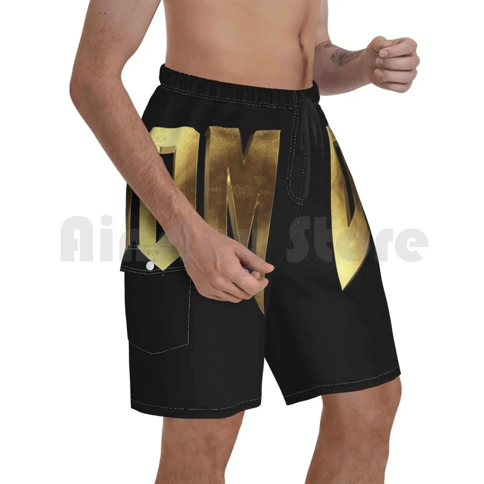 Doom ретро 3d Золотой геймера Пляжные шорты мужские пляжные для купания Ретро