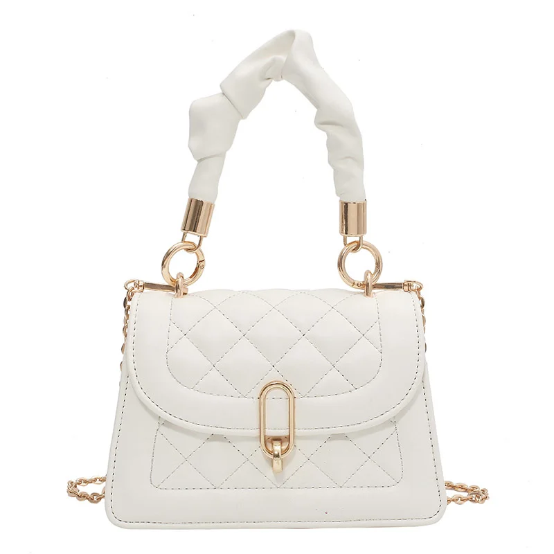 

Mini PU Leather Branded Tote Crossbody Bags For Women 2021 Luxury Fashion Chain Travel Shoulder Handbags And Purses