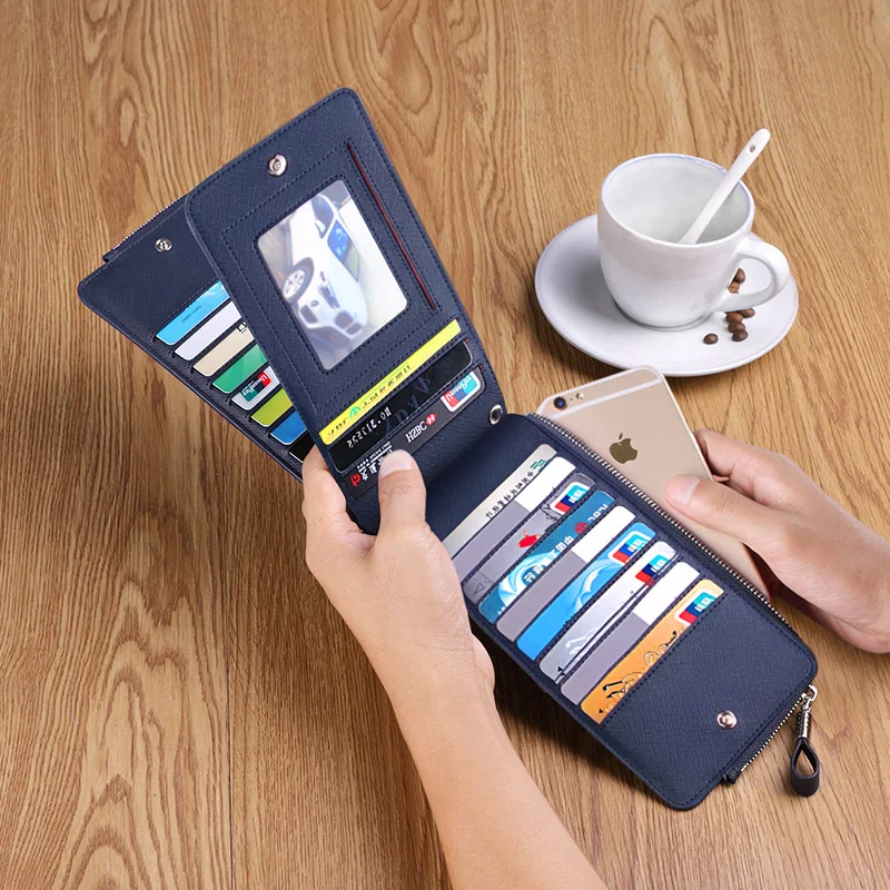 Мужские кошельки с отделением для карт и посылка мужские длинные много кожа