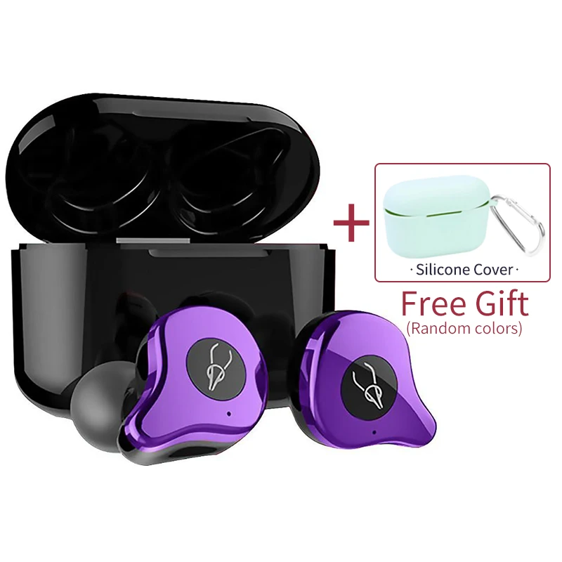 Purple Sabbat E12 Ultra QCC3020 TWS Bluetooth 5,0 наушники стерео беспроводные наушники-вкладыши шумоподавление Беспроводная зарядка - Цвет: Purple