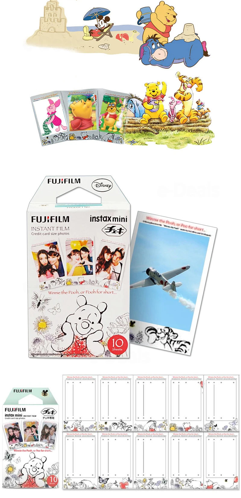 Пленка Fujifilm Instax Mini 9 10 листов fr FUJI Instant Photo camera Mini 9 7s 25 50s 70 90 SP-1 SP-2, Polariod 300