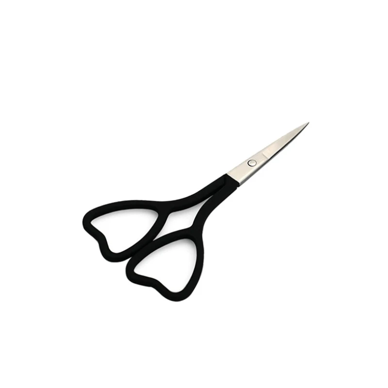 

Makeup Scissors Stainless Steel Sharp Tip Heart-shaped Handle Eyebrow Nose Hair Beauty Scissors Face Hair Trimming Beauty Tools