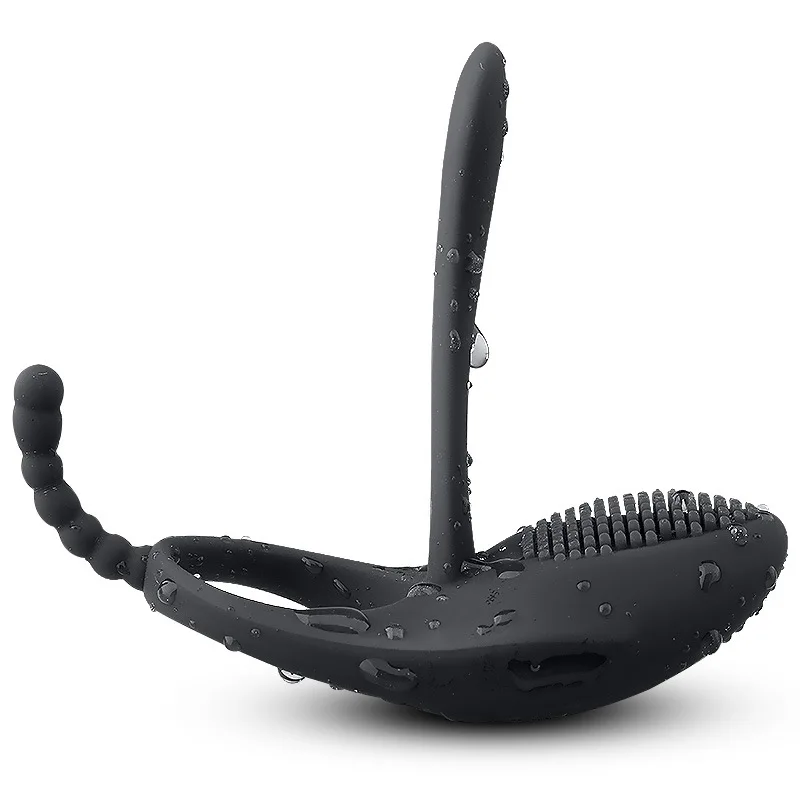 Вибрационное кольцо мужское с замком электрическое для пары флирта точки G