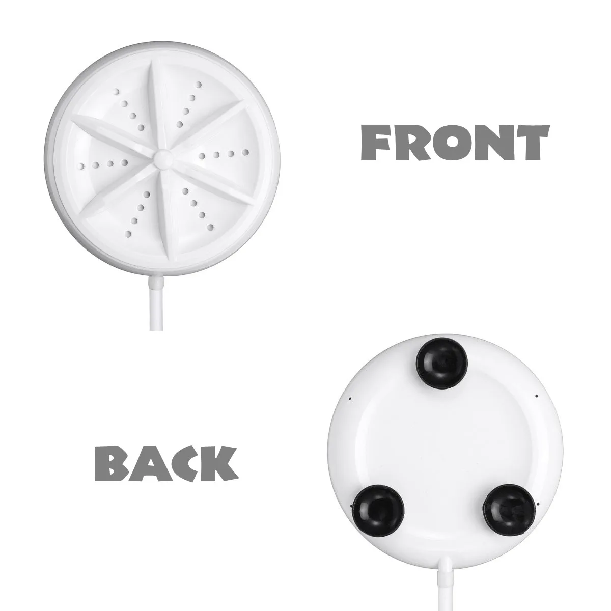 

Mini Ultrasonic Washing Machine Portable Turbo Personal Rotating Washer Convenient Travel Home Business Travel USB