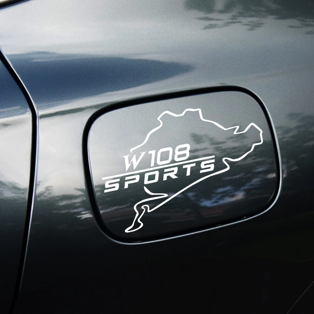 Car Styling Fuel Tank Cap Decor Sticker for Mercedes Benz AMG A B C D M S R G Class GLK GLA CLA GLB GLC W108 W124 W126 W140 W16 |