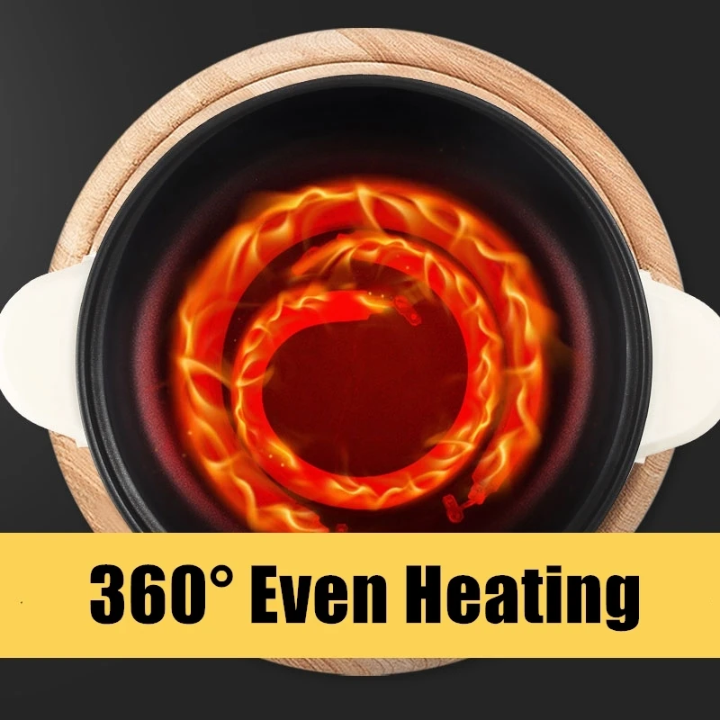 

NEW Multi-Function Electric Cooker Non-stick Multicooker Electric Cooker For Travel School Home Free Gift 400W-1000W 1.7L-3.7L