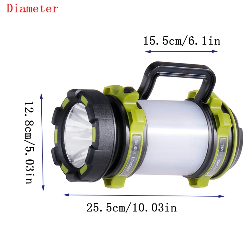 Harga Daya Tinggi Rechargeable Portable Lampu Sorot Multi Fungsi Tahan Air LED Lampu Sorot Outdoor Berburu Camping Lantern Lampu Senter