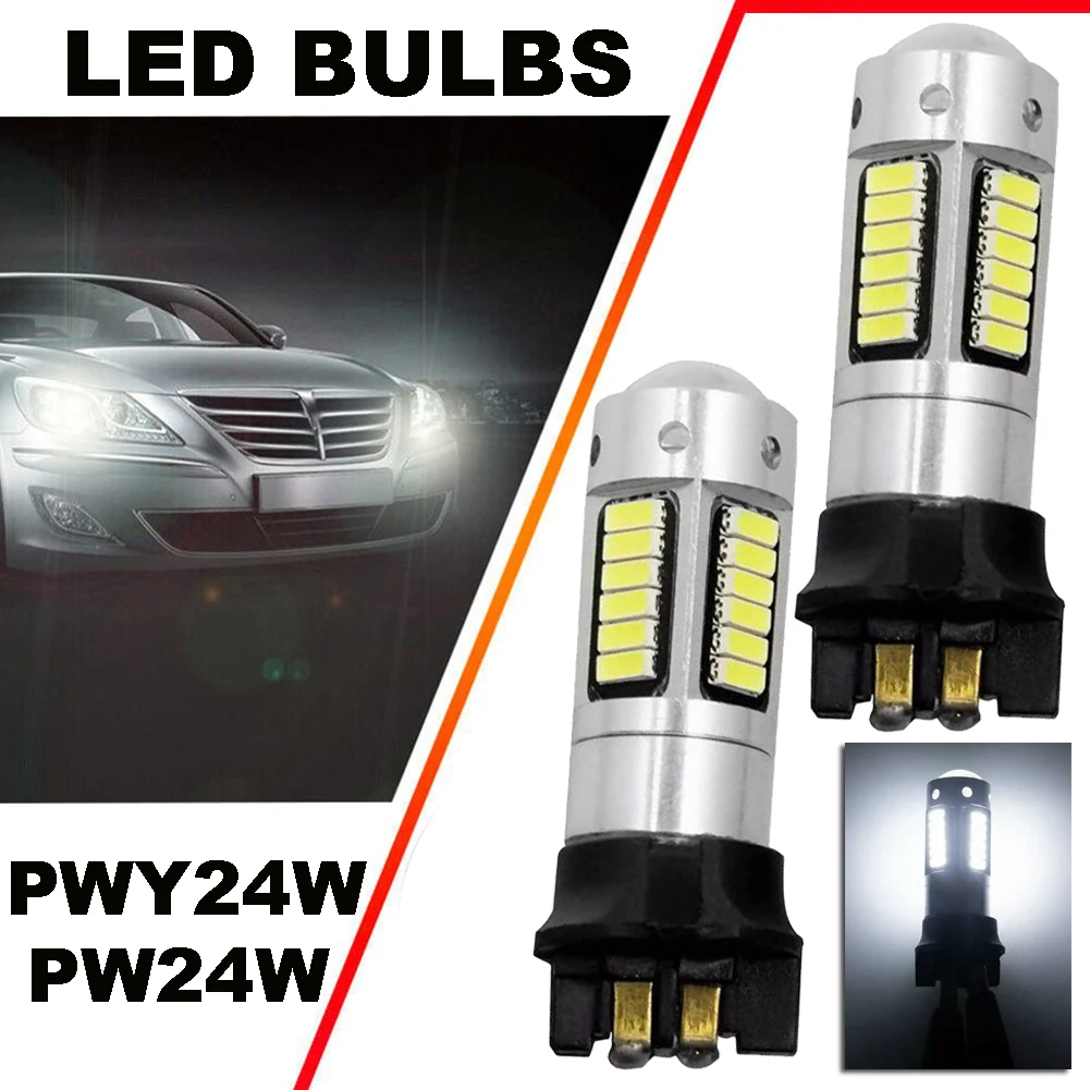 Ксеноновые белые светодиодные лампы PWY24W PW24W для A3 A4 A5 Ford Fusion Передние поворотники