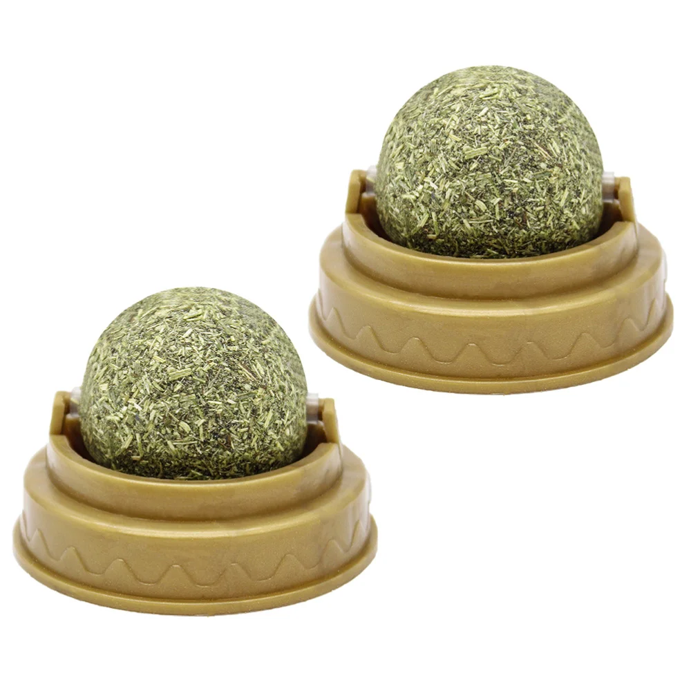 4 шт. кошачий лижет мяч натуральная кошачья мята настенный шарик игрушка кошка