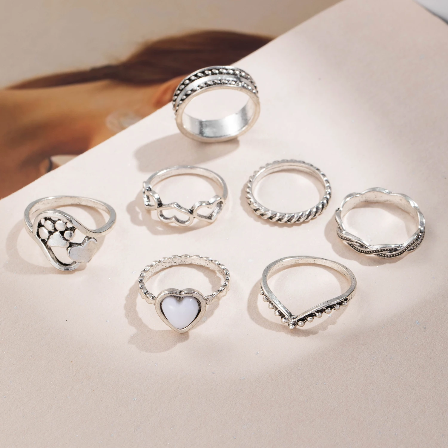 Женское кольцо в стиле панк/готика 7 шт. | Украшения и аксессуары